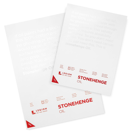 Legion Paper Stonehenge Oil Pad 12X16