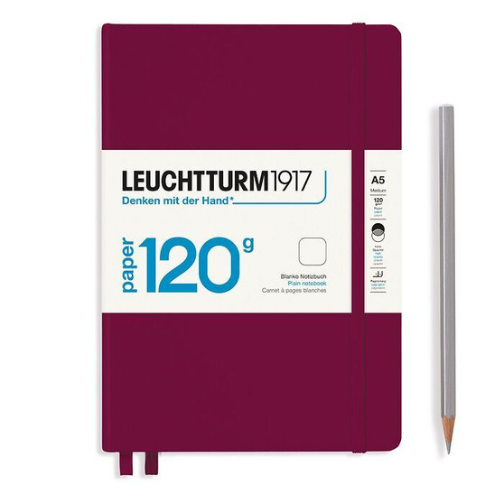 Leuchtturm 1917 Notebook Medium A5 Edition 120g Plain Port Red