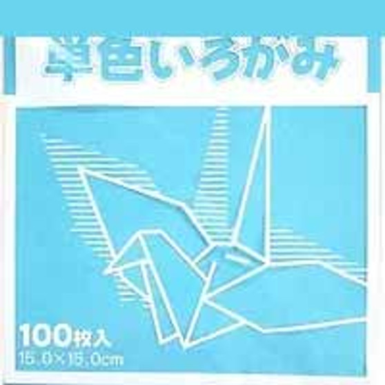 Aitoh Fashion Origami Paper 100 Pack Sky Blue