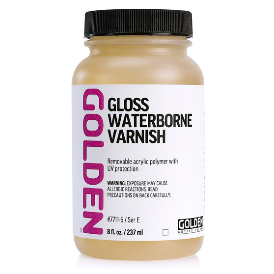 Golden Acrylic 8oz Waterborne Varnish Gloss