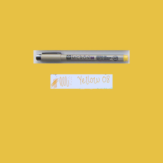 Sakura Pigma Micron Pen 08 Yellow