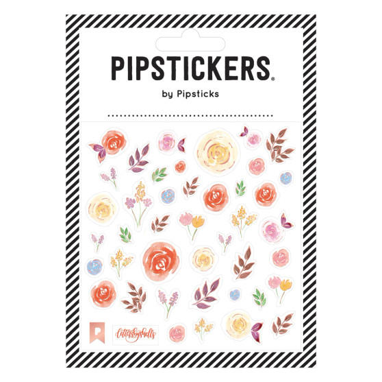 Pipsticks PipStickers Stickers Watercolor Flowers