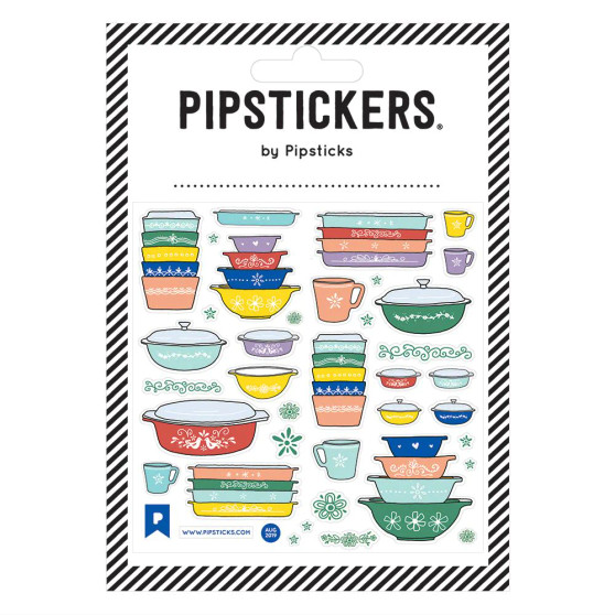 Pipsticks PipStickers Stickers Vintage Pyrex