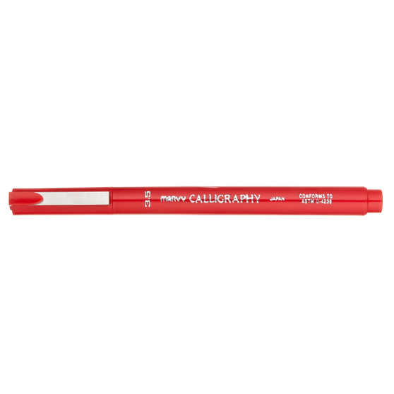 Uchida Marvy Calligraphy Pen 3.5mm Red