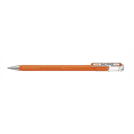 Pentel Mattehop 1.0mm Gel Pen Orange