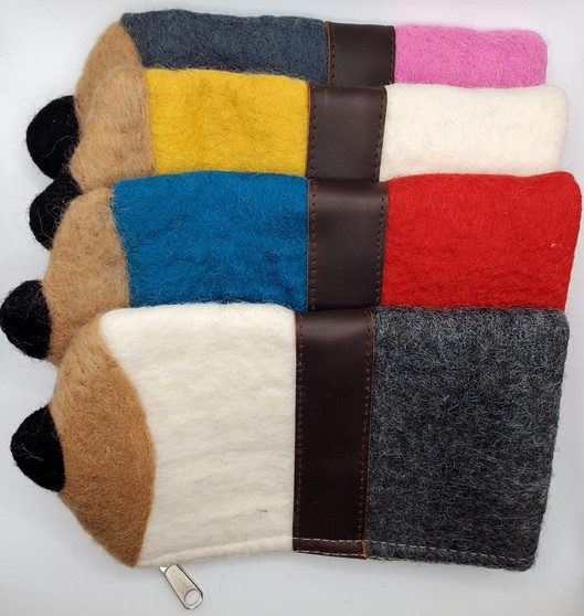 Aitoh Nepali Felted Pencil Pouch Assorted Pencil