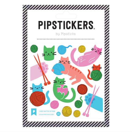 Pipsticks PipStickers Fuzzy Knittin' Kittens