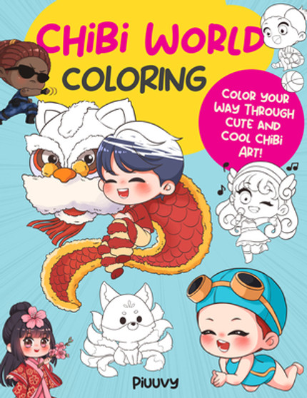 Chibi World Coloring Book