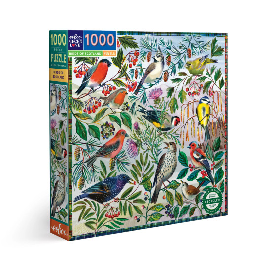 Eeboo Birds of Scotland 1000 Piece Puzzle