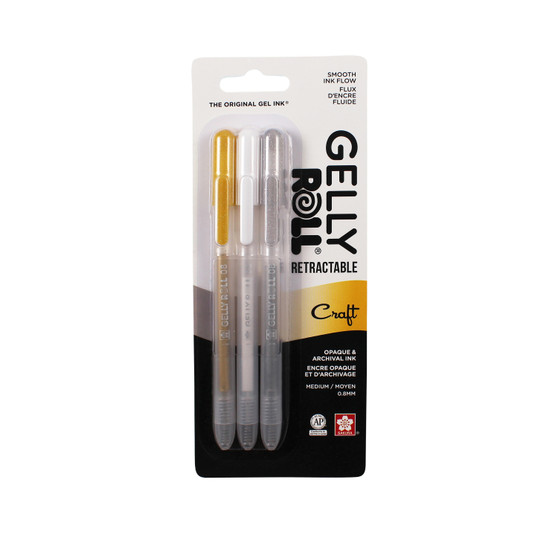 Sakura Gelly Roll Retractable Pen Craft 3-Pack Set