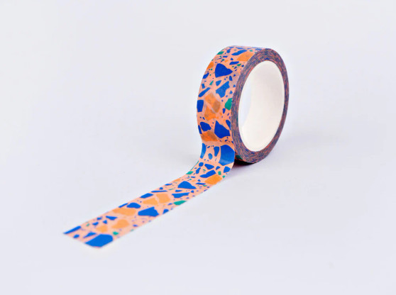 The Completist Washi Tape Peach Terrazzo