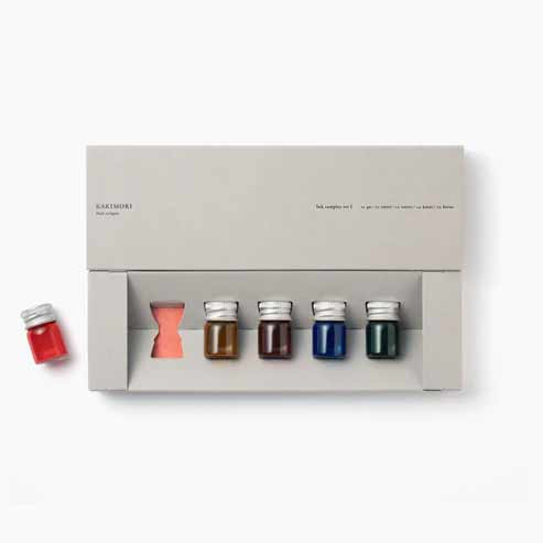 Kakimori Ink 5 Color Sampler Set #1 - Wet Paint Artists' Materials
