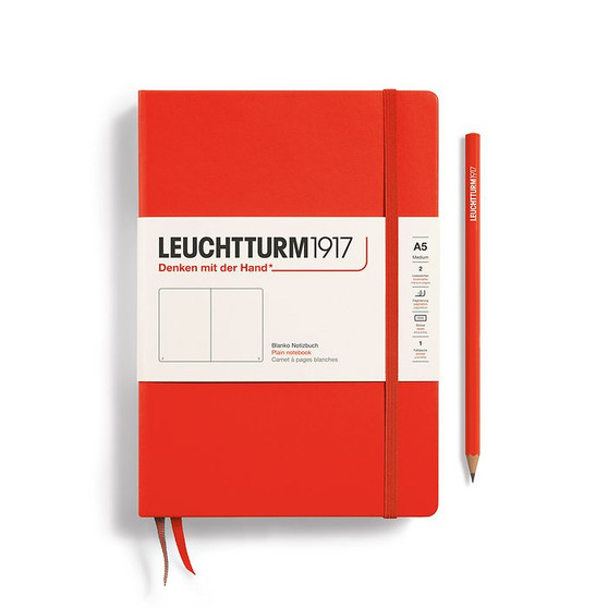 Leuchtturm 1917 Notebook Hardcover Medium (A5) Blank Lobster