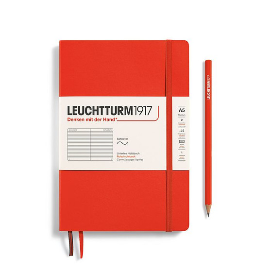 Leuchtturm 1917 Notebook Softcover Medium (A5) Ruled Lobster