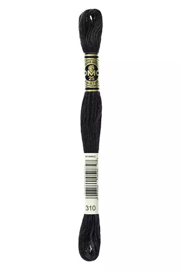 DMC Embroidery 6-Strand Floss Black