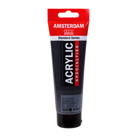 Amsterdam Acrylic 120ml Tube Metallic Black