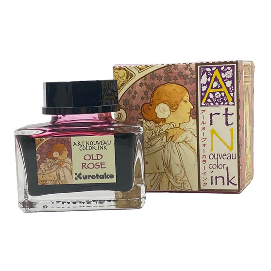 Kuretake Ink-Cafe Art Nouveau Bottled Ink Old Rose