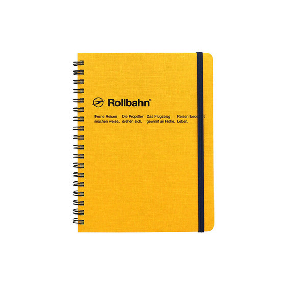 Rollbahn Cap-Martin Grid Notebook 5.5x7" Yellow