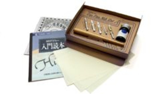 Tachikawa Tin Plated Dip Pen Nib Set with Ink