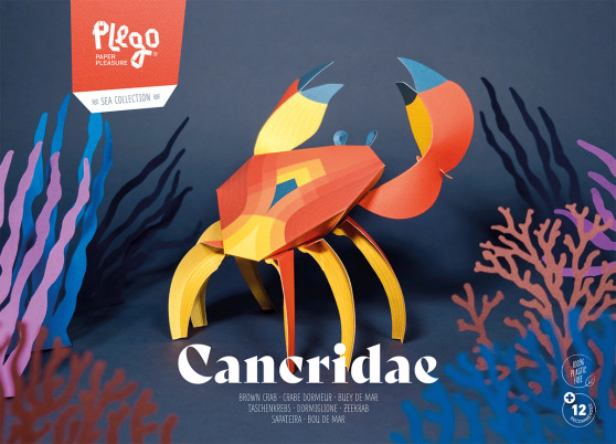 Plego 3D Paper Figure Crab
