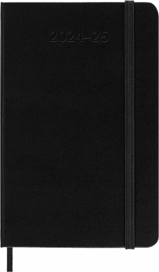 Moleskine 2024/25 18-Month Planner Horizontal Weekly Pocket Black Hardcover