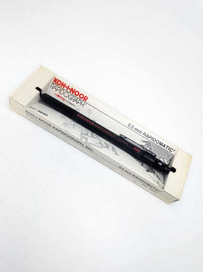 Koh-I-Noor Rapidograph Rapidomatic 5640 .5mm Mechanical Pencil Vintage c.1986-87 Koh-I-Noor Rapidograph Rapidomatic 5640 .5mm Mechanical Pencil Vintage c.1986-87