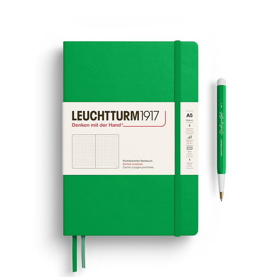 Leuchtturm 1917 Notebook Hardcover Medium (A5) Dot Spring Leaf