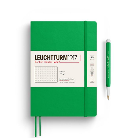 Leuchtturm 1917 Notebook Softcover Medium (A5) Dot Spring Leaf