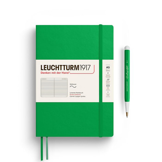 Leuchtturm 1917 Notebook Softcover Medium (A5) Ruled Spring Leaf