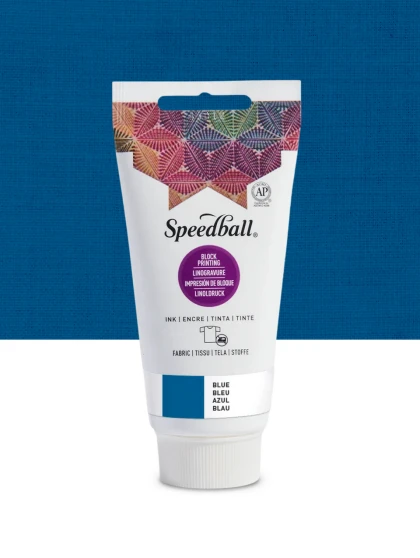 Speedball Fabric Block Printing Ink 2.5oz Blue