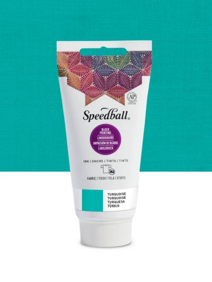 Speedball Fabric Block Printing Ink 2.5oz Turquoise