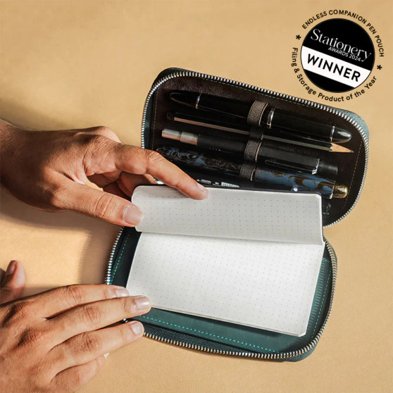 Endless Companion Leather Pouch Blue