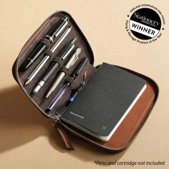 Endless Companion Leather Pouch Brown