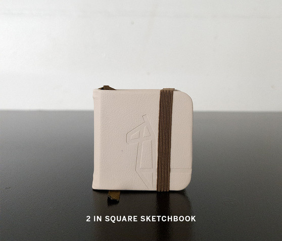 Etchr Miniature Mixed Media Cold Press Cotton Paper Sketchbook 2" Square