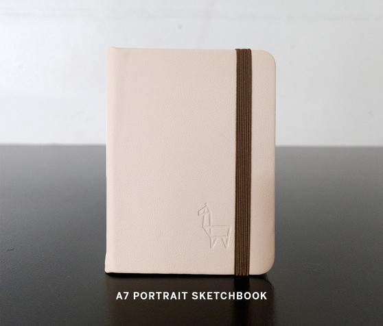 Etchr Miniature Mixed Media Cold Press Cotton Paper Sketchbook 3x4" A7