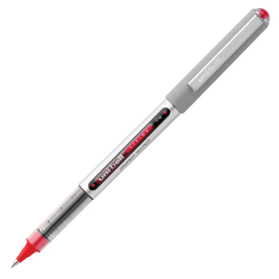 uniball Vision Rollerball Pen Fine 0.7mm Red
