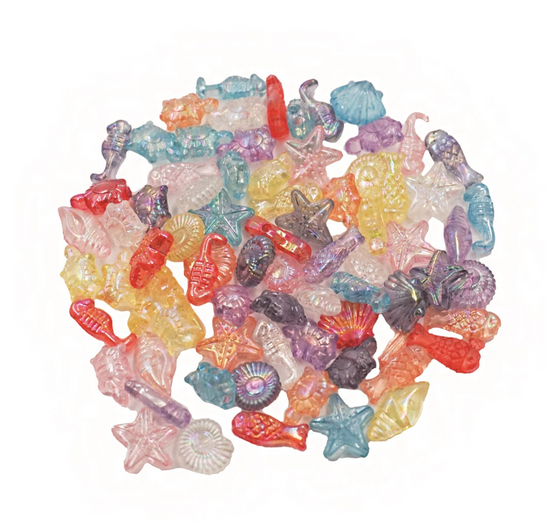 Angels Craft  Sea Animal Beads: Multi Color Assortment