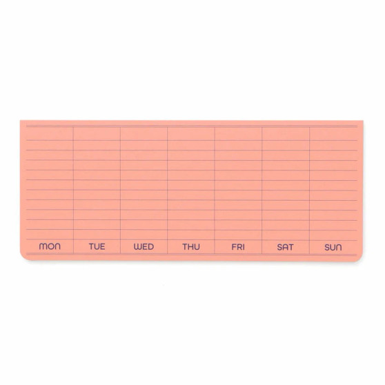 Penco Sticky Memo Pad Weekly Pink Penco Sticky Memo Pad Weekly Pink