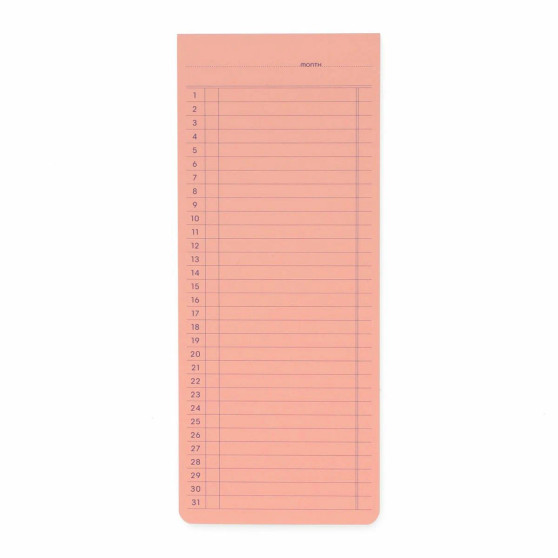 Penco Sticky Memo Pad Monthly Pink Penco Sticky Memo Pad Monthly Pink