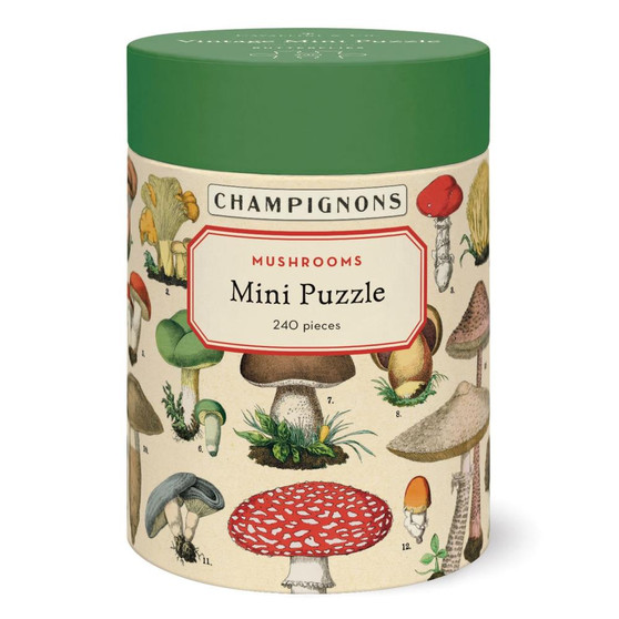 Cavallini 240 Piece Mini Puzzle Mushrooms
