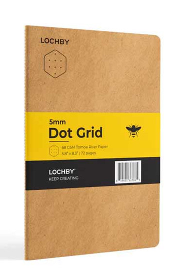 LOCHBY Tomoe River A5 Notebook 6x8 Dot Grid