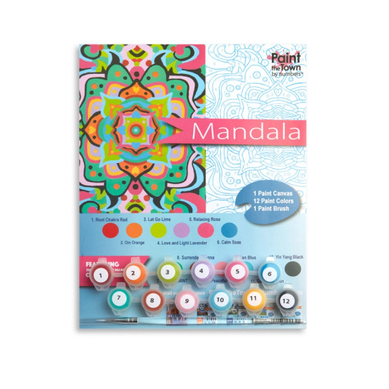 Paint the Town by Numbers Paint By Number Kit Meditation Mandala