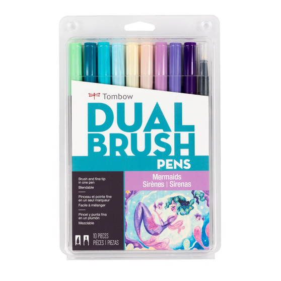 Tombow Dual Brush Marker Set of 10 Mermaids Tombow Dual Brush Marker Set of 10 Mermaids