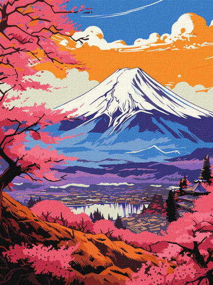 Ideyka Painting by Numbers Kit Magical Fuji