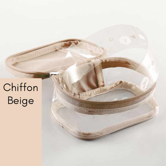 Punilabo Decoration Box Pouch Mini Chiffon Beige