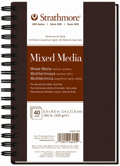 Strathmore Art Book 400 Series Wirebound Mixed Media 5.5x8.5"