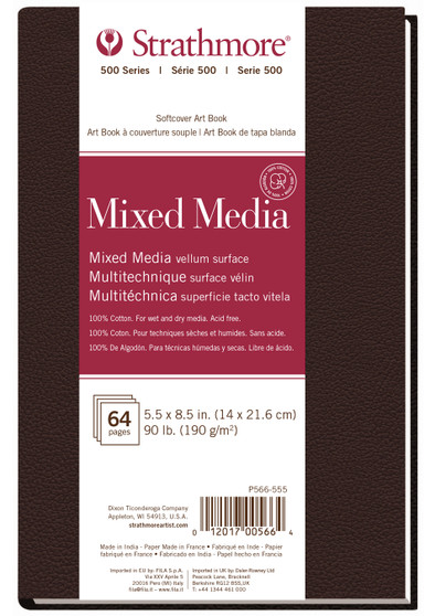 Strathmore Art Book 500 Series Soft Cover Mixed Media 5.5x8.5"