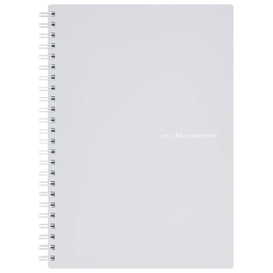 Mnemosyne Soft Notebook Spiral Lined A5 Light Grey