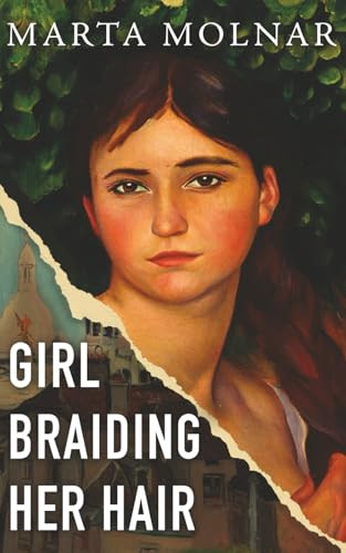 Girl Braiding Her Hair