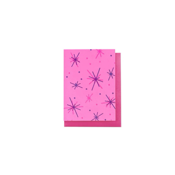 Next Chapter Studio Mini Risograph Card Confetti Pink